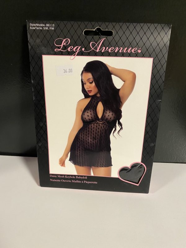 Mesh Babydoll - Black - S/m