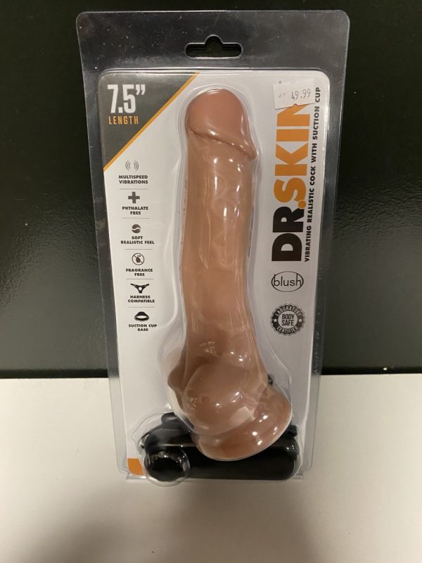 Dr. Tim 7.5 Inch Vibrating Cock in Vanilla