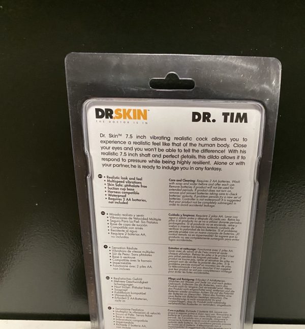 Dr. Tim 7.5 Inch Vibrating Cock in Vanilla - Image 2
